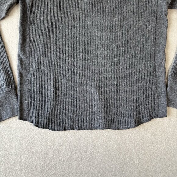Rag & Bone Shirt Men’s M Gray Waffle Cotton Henley Heavy Gauge Thermal Preppy - Picture 14 of 16